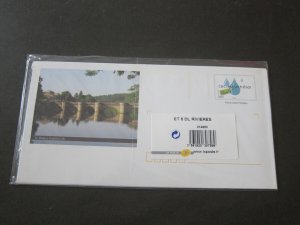 France Laposte 5 pre-paid neat cachet envelop pack 
