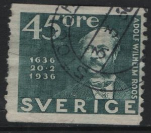 SWEDEN, 259, USED, 1936, Postmaster general A. W. Roos