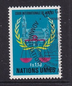 United Nations Geneva  #88 cancelled 1979  international court of justice 1.10fr