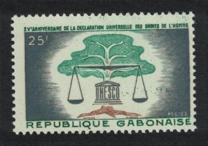 Gabon 15th Anniversary of Declaration of Human Rights 1963 MNH SG#204