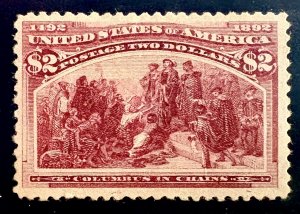 US #242 MINT OG H VF