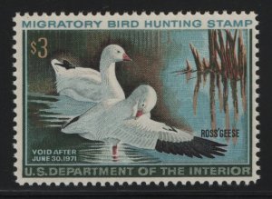 US, RW37, MNH, 1970, MIGRATORY BIRD HUNTING