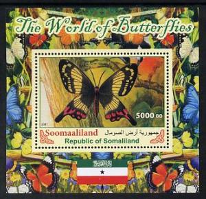 Somaliland 2011 The World of Butterflies #5 perf souvenir...