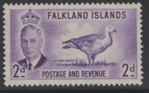 FALKLAND ISLANDS SG174 1952 2d VIOLET MTD MINT