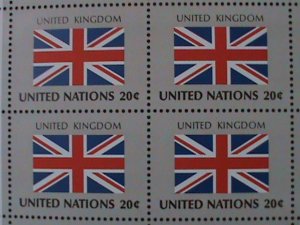 UNITED NATION-1983 SC#399-402 FLAGS SERIES-MNH SHEET-VF WE SHIP TO WORLDWIDE