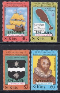 St Kitts 173-176 Specimens MNH VF