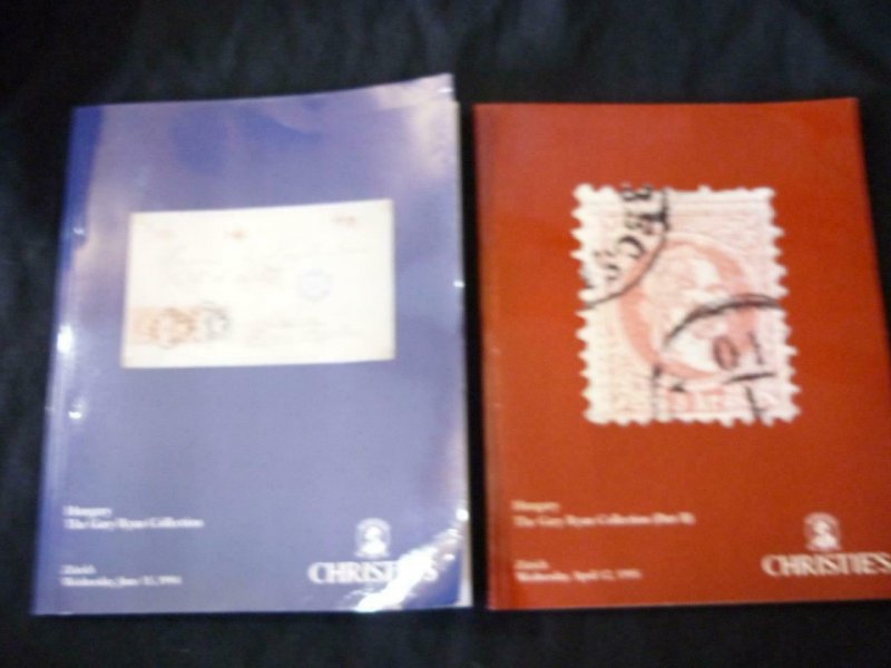 2 x CHRISTIE'S AUCTION CATALOGUES 1994/5 HUNGARY THE GARY RYAN COLLECTION 1 & 2