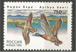 RUSSIA, 1995, MNH 750r, Ducks Scott 6285
