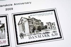 COLOR PRINTED DENMARK 1851-2010 STAMP ALBUM PAGES (186 illustrated pages)