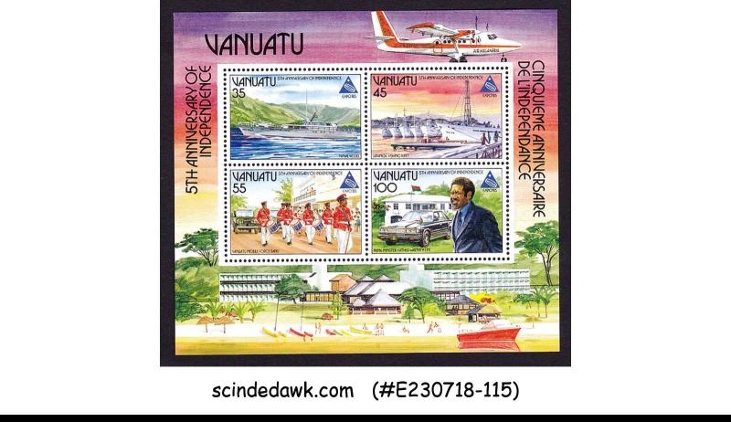 VANUATU - 1985 5th ANNIVERSARY OF INDEPENDENCE EXPO '85 MIN/SHT MNH