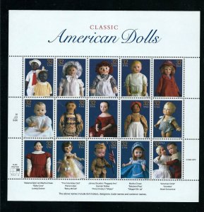 U.S. SCOTT #3151  -  AMERICAN DOLLS   -  MINT NEVER HINGED SHEET