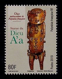 French Polynesia Sc# 1241 MNH Statue of God A'a