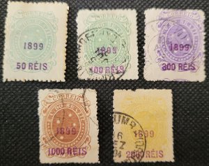 BRAZIL 1899 Surcharge M&U SCV $32.75