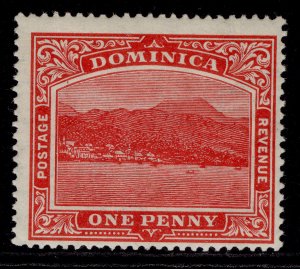 DOMINICA EDVII SG48aw, 1d carmine-red, M MINT. CROWN TO LEFT