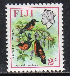 Fiji 306 - Mint-NH - Cardinal Honey Eaters