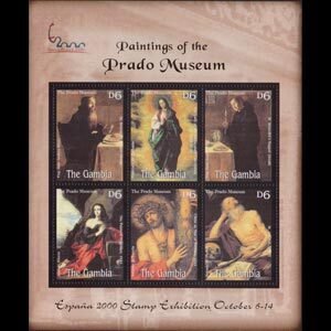 GAMBIA 2000 - Scott# 2313 Sheet-Prado Museum Ptgs NH