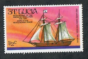 St. Lucia #379 Mint Hinged single