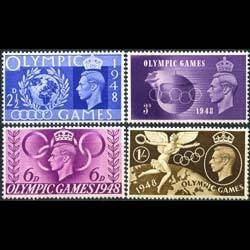 G.B. 1948 - Scott# 271-4 Olympics Set of 4 LH