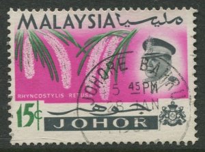 STAMP STATION PERTH Johore #174 Sultan Ismail Orchids Used 1965