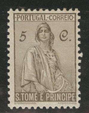 St. Thomas & Prince Islands  Scott 284 MH* Ceres stamp