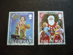 Stamps - Isle of Man _ Scott# 156-157 - CTO Set of 2 Stamps