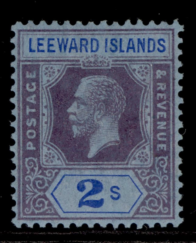 LEEWARD ISLANDS GV SG55, 2s purple and blue/blue, LH MINT. Cat £19.