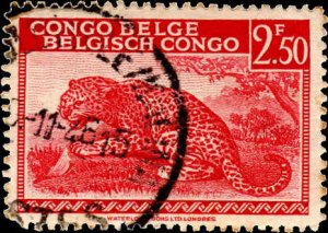 Belgian Congo 200 - Used - 2.50fr Leopard (1942)