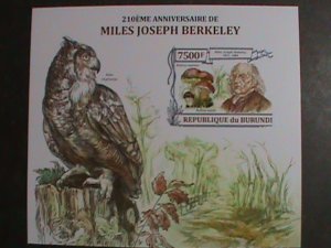 ​BURUNDI STAMP-2012-SC#1375-21ST ANNIVERSARY- MILES JOSEPH BERKELEY IMPERF-S/S