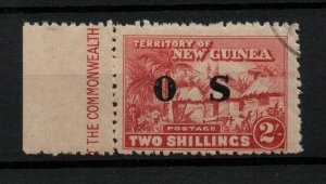 New Guinea 1925 2/- OS Official fine used margin scarce SG#O30 WS23663