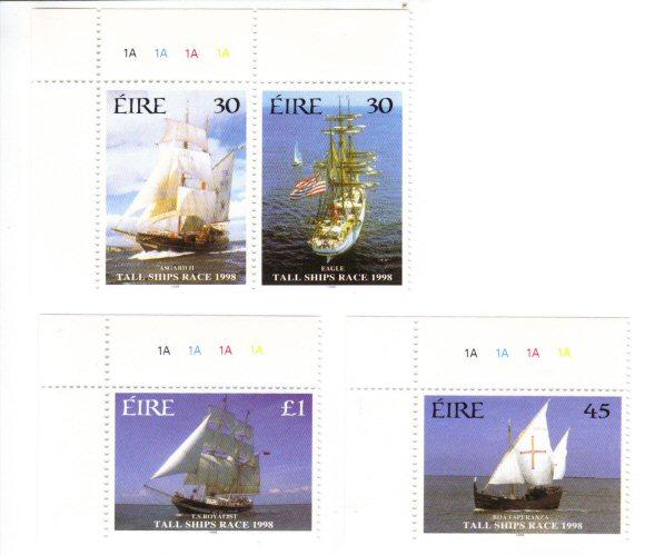 Ireland #1141-44 MNH cpl tall ships race