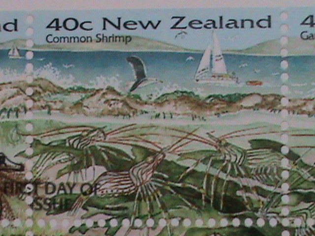 ​NEW ZEALAND-1996 SC#1344a  NEWZEALAND SEASHORE-CONTINUOUS STAMPS MINT FDC VF