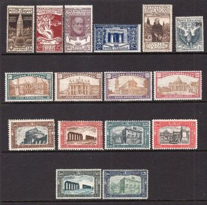 Italy 1912-1930 Group of 16 Better Stamps Mint H or LH CV$217