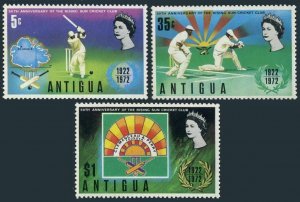 Antigua 297-299,299a,MNH.Michel 286-288,Bl.5 Rising Sun Cricket Club,50,1972.