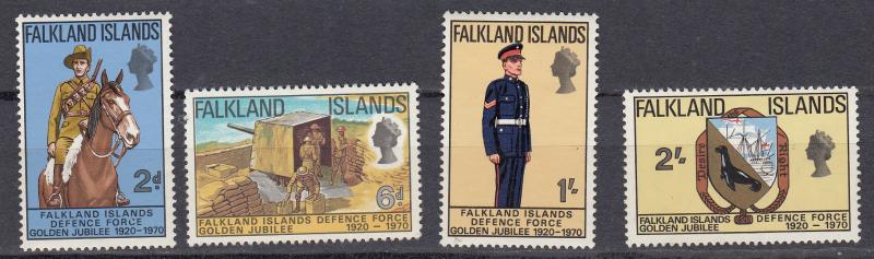 Falkland Islands Dependencies-1970 Defense Force Sc# 186/191 - MLH (2421)