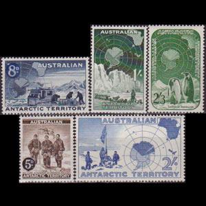 AUST.ANTARCTIC TERR. 1957 - Scott# L1-5 Expedition Set of 5 LH