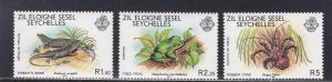 Seychelles-Zil Elwagne Sesel # 30-32, Wildlife, NH, 1/2 Cat.