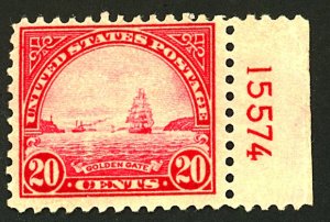 U.S. #567 MINT PL# SINGLE OG HR