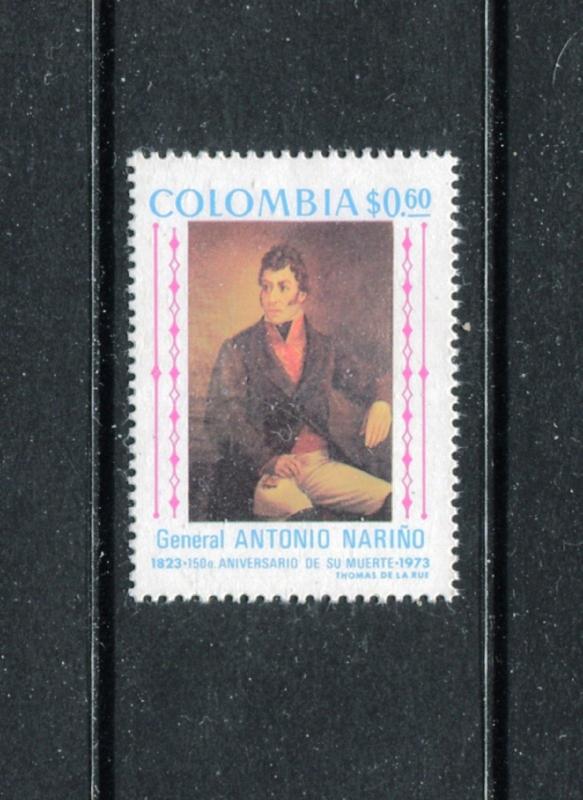 Colombia 817, MNH, Painting AntonioNarino by Jose M. Espinosa 1973. x23044