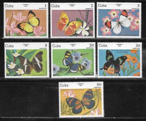 Cuba 2670-2676 Butterflies set MNH