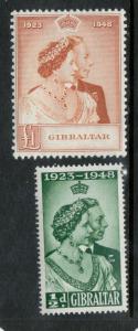 Gibraltar #121 - #122 Very Fine Never Hinged Set