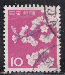 Japan 725 Used 1961 Cherry Blossoms