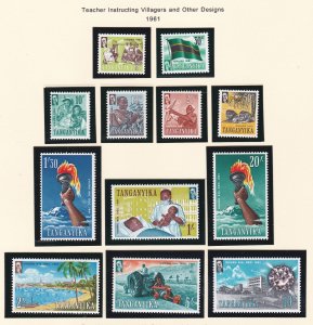 Tanganyika # 45-56, Pictorial Definitives, NH, 1/2 Cat.