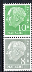 Germany Bund Scott # 708, 707, mint nh, se-tenant, S45