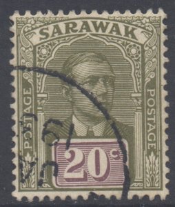 Sarawak Scott 89 - SG86, 1928 Sir Charles Vyner Brooke 20c used