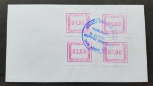 Mexico 1994 ATM (Frama Label stamp FDC) *AEROPOST *rare *see scan