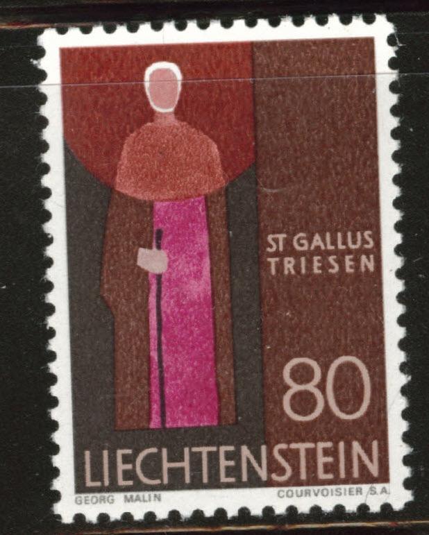 LIECHTENSTEIN Scott 437 MNH** from the 1967-71 Patron Saint set