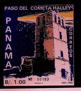 PANAMA Sc 695A NH SOUVENIR SHEET OF 1986 - SPACE - HALLEY'S COMET
