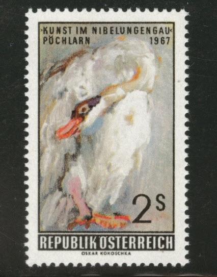 Austria Scott 793 MNH** 1967 Tapestry of Swan by Kokoschka