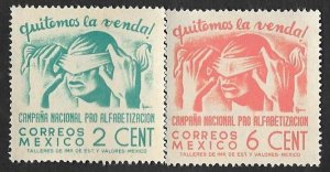 SMI) 1945 MEXICO, LITERACY CAMPAIGN, LET'S REMOVE THE BANDAGE, SCT806 80...