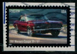 5718 US (60c) Pony Cars - Mercury Cougar XR-7 SA, used on paper